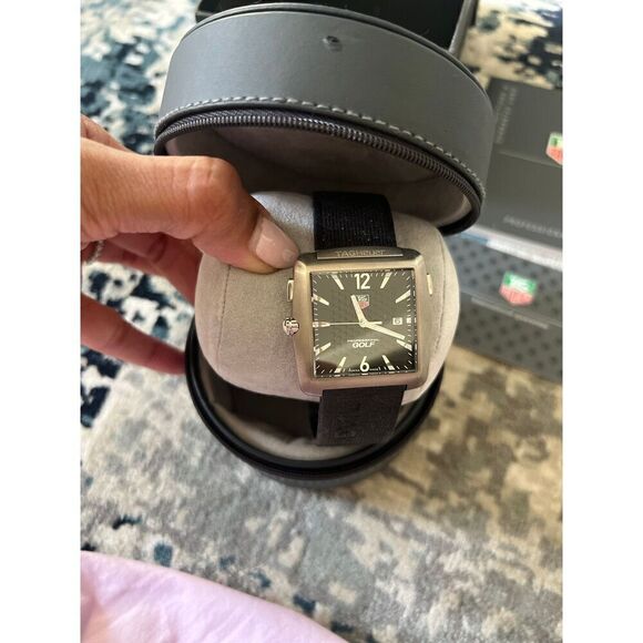 Pro Golf Watch TAGHeuer Sapphire Crystal 50m Swiss made Tiger Woods Edition - Picture 4 of 6